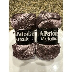 Patons Metallic Yarn  BURNISHED ROSE GOLD #95420 3oz 85gr LOT 2 Skeins‎ Gorgeous